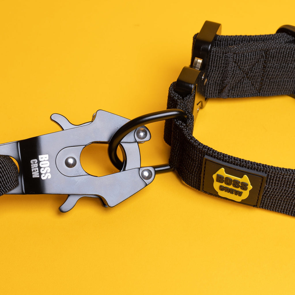 Quick Release Tactical Leash - Black - B.O.S.S. Farms