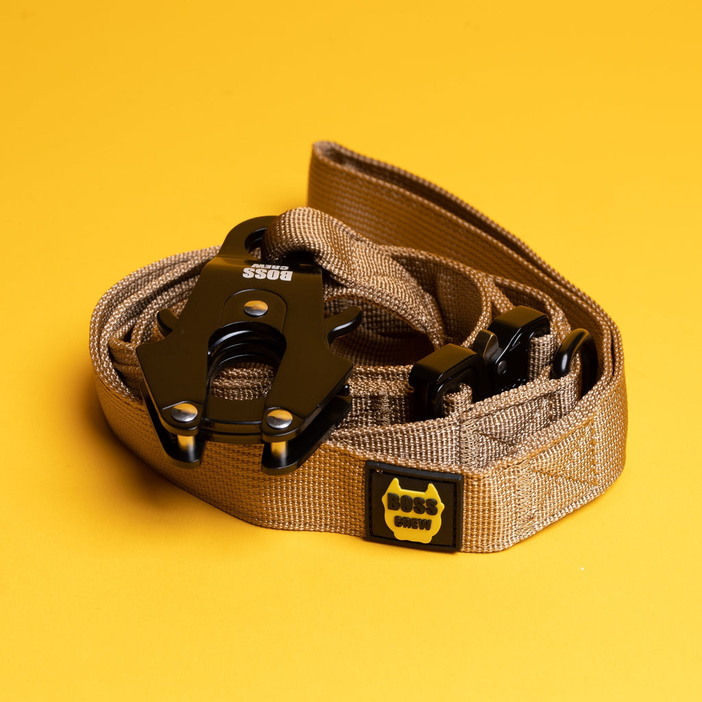 Quick Release Tactical Leash - Tan