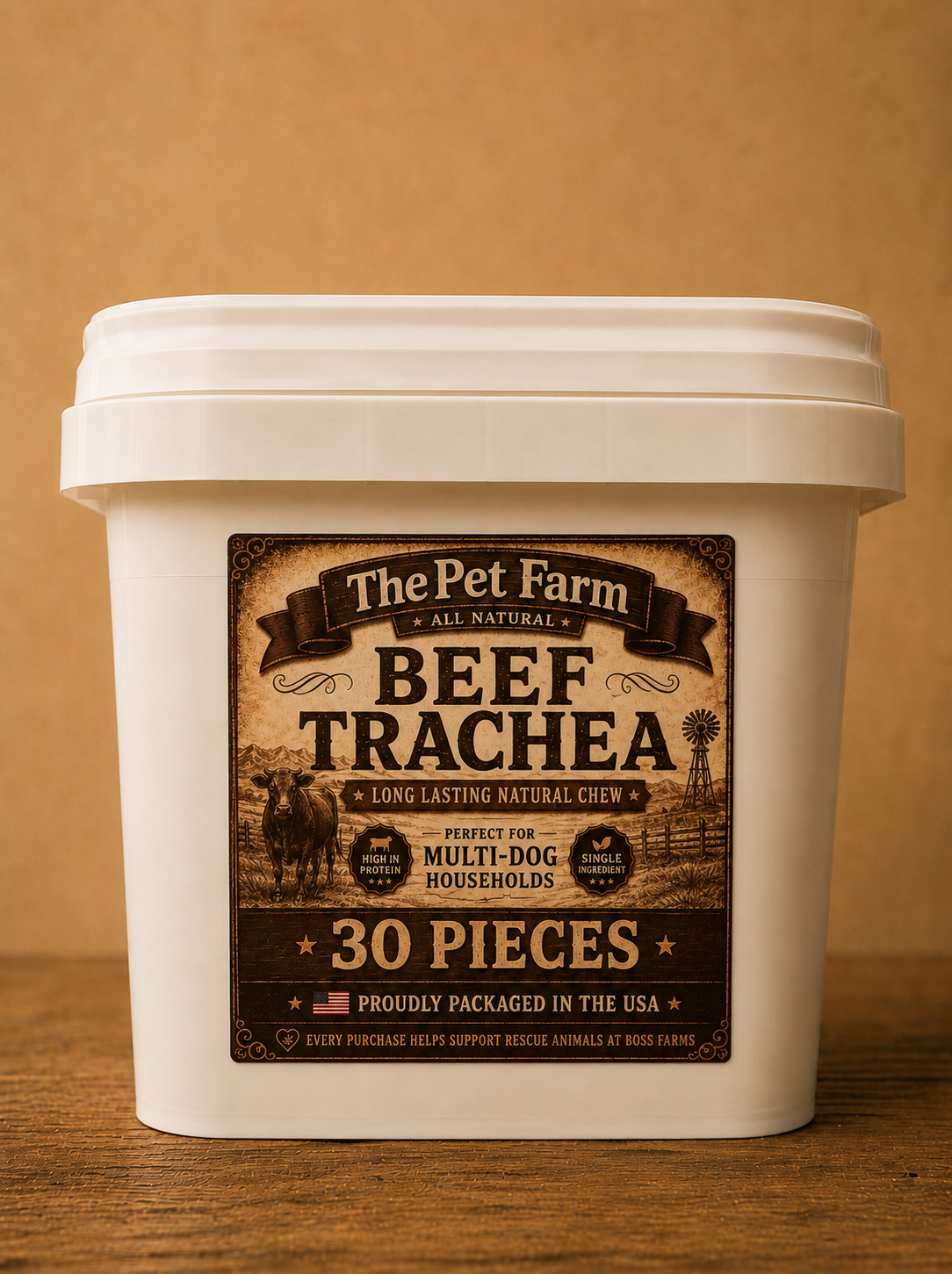 Beef Trachea Bucket