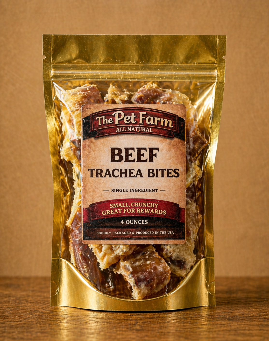 Beef Trachea Bites Dog Treats