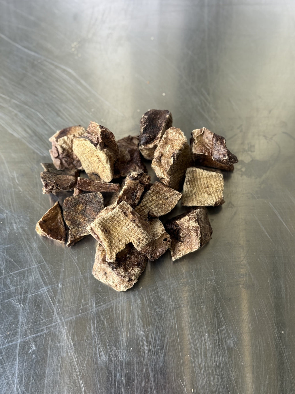 Lamb Lung Dog Treats — the treats, shown loose (1 of 2)