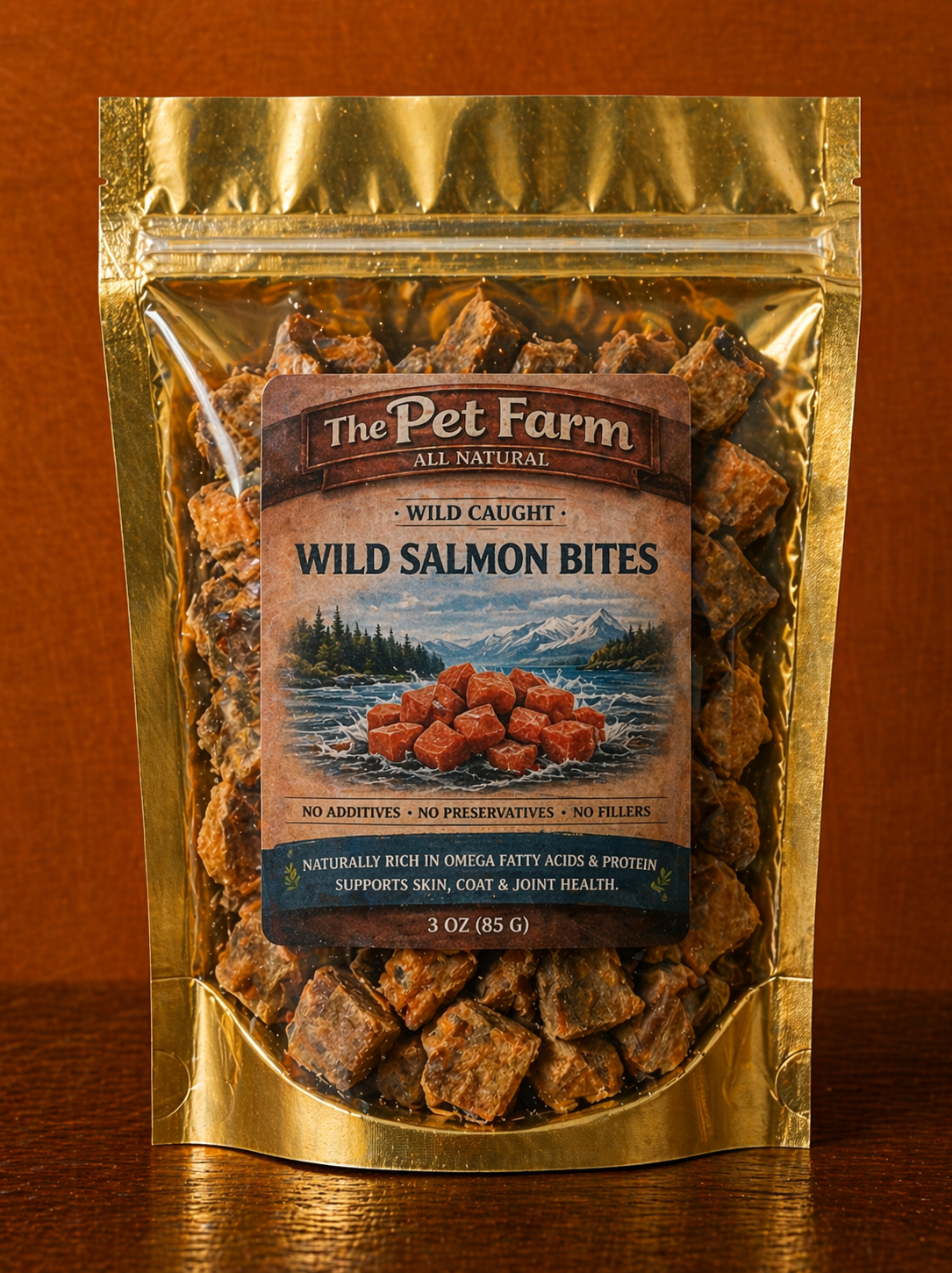 Wild Salmon Bites Dog Treats
